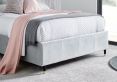 Cara Silver Grey Velvet Upholstered King Bed Frame Only