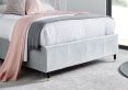 Cara Silver Grey Velvet Upholstered King Bed Frame Only