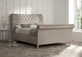 Cavendish Naples Silver Upholstered Sleigh Bed Only
