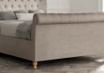 Cavendish Naples Silver Upholstered King Size Sleigh Bed Only