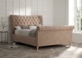 Cavendish Savannah Mocha Upholstered Compact Double Sleigh Bed Only