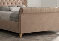Cavendish Savannah Mocha Upholstered King Size Sleigh Bed Only