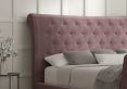 Cavendish Velvet Lilac Upholstered Single Sleigh Bed Only