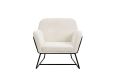 Sennen Ivory Boucle Upholstered Accent Armchair