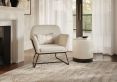 Sennen Ivory Boucle Upholstered Accent Armchair