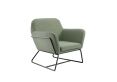 Sennen Sage Green Velvet Upholstered Accent Armchair