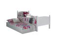 Charleston Solo White Bed With Liv & Lou Guest UnderBed Frame