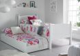 Charleston Solo White Bed With Liv & Lou Guest UnderBed Frame