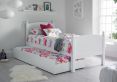 Charleston Solo White Bed With Liv & Lou Guest UnderBed Frame