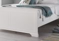 Chateaux White Wooden Bed Frame Only - Double
