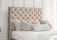 Chesterfield Heritage Mink Upholstered Compact Double Headboard and Continental 2+2 Drawer Base