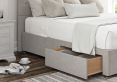 Chesterfield Arlington Ice Upholstered King Size Headboard and 2 Drawer Base