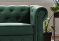 Chesterfield Green Velvet 3 Seater Sofa