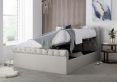 Chesterfield Off White Upholstered Ottoman King Size Bed Frame Only