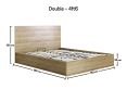 Chicago Riviera Oak Ottoman Storage Bed - Double Ottoman Only