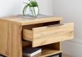 Chicago 1 Drawer Oak Finish Bedside