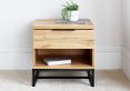 Chicago 1 Drawer Oak Finish Bedside