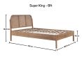 Colmar Rattan LFE Super King Size Bed Frame Only