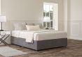 Continental 2+2 Drawer Plush Steel Upholstered Compact Double Base Only