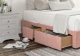Continental 2+2 Drawer Arlington Candyfloss Upholstered Compact Double Base Only