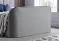 Copenhagen Upholstered Ottoman TV Bed Mid Grey - King Size Bed Frame Only