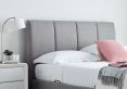 Copenhagen Upholstered Ottoman TV Bed Mid Grey - Double Bed Frame Only