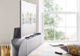 Copenhagen Upholstered Ottoman TV Bed Frame - Charcoal Velvet
