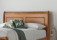 Marseille New Oak Wooden Ottoman Storage Double Bed Frame Only
