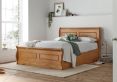 Marseille New Oak Ottoman Bed - Double Bed Frame Only