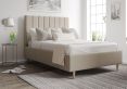 Eden Upholstered Arran Natural King Size Bed Frame With Beech Feet Only
