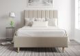 Eden Upholstered Arran Natural Double Bed Frame With Beech Feet Only