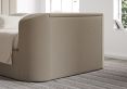 Berkley Upholstered Arran Natural Ottoman TV Bed - King Size Bed Frame Only