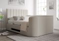 Berkley Upholstered Arran Natural Ottoman TV Bed -Super King Size Bed Frame Only