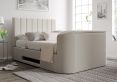 Berkley Upholstered Arran Natural Ottoman TV Bed - Bed Frame Only