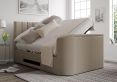 Berkley Upholstered Arran Natural Ottoman TV Bed -Super King Size Bed Frame Only