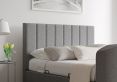 Berkley Upholstered Arran Pebble Ottoman TV Bed - King Size Bed Frame Only