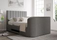 Berkley Upholstered Arran Pebble Ottoman TV Bed - Double Bed Frame Only