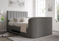 Berkley Upholstered Arran Pebble Ottoman TV Bed - King Size Bed Frame Only