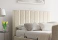 Berkley Upholstered Boucle Ivory Ottoman TV Bed - King Size Bed Frame Only