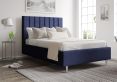 Eden Upholstered Hugo Royal Compact Double Bed Frame With Silver Feet Only