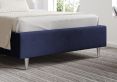 Eden Upholstered Hugo Royal Compact Double Bed Frame With Silver Feet Only