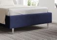 Eden Upholstered Hugo Royal Double Bed Frame With Silver Feet Only