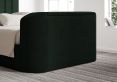 Berkley Upholstered Hugo Bottle Green Ottoman TV Bed - Double Bed Frame Only