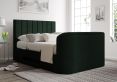 Berkley Upholstered Hugo Bottle Green Ottoman TV Bed - Double Bed Frame Only