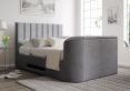 Berkley Upholstered Hugo Platinum Ottoman TV Bed - King Size Bed Frame Only