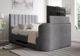 Berkley Upholstered Hugo Platinum Ottoman TV Bed -Super King Size Bed Frame Only