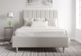 Eden Upholstered Linea Fog King Size Bed Frame With Beech Feet Only