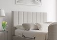 Berkley Upholstered Linea Fog Ottoman TV Bed - King Size Bed Frame Only