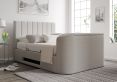 Berkley Upholstered Linea Fog Ottoman TV Bed -Super King Size Bed Frame Only