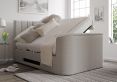 Berkley Upholstered Linea Fog Ottoman TV Bed - Bed Frame Only